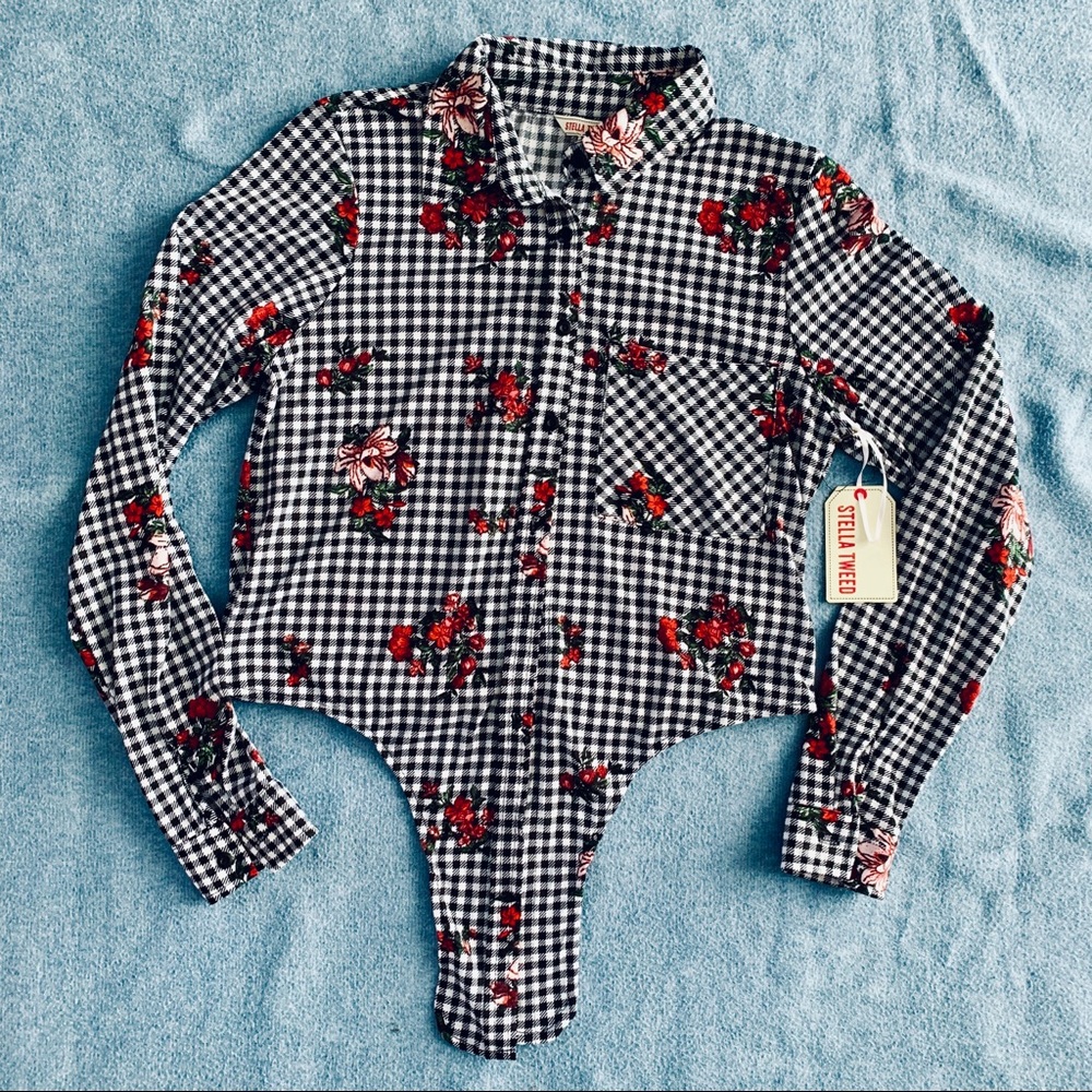 Floral Front Knot Top